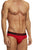 Papi 980403-950 3PK Cotton Stretch Brief Color Red-Gray-Black