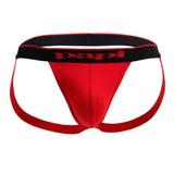 Papi 980911-950 3PK Cotton Stretch Jockstrap Color Red-Gray-Black