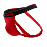 Papi 980911-950 3PK Cotton Stretch Jockstrap Color Red-Gray-Black