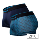 Papi UMPA048 2PK Microflex Brazilian Trunks Color Teal-Graphic