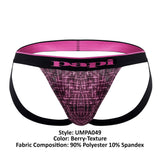 Papi UMPA049 2PK Microflex Jockstrap Color Berry-Texture