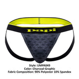 Papi UMPA049 2PK Microflex Jockstrap Color Charcoal-Graphic