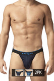 Papi UMPA049 2PK Microflex Jockstrap Color Teal-Graphic