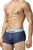 Papi UMPA050 Fashion Microflex Brazilian Trunks Color Blue Pixel Print