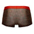 Papi UMPA050 Fashion Microflex Brazilian Trunks Color Orange Pixel Print