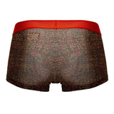 Papi UMPA050 Fashion Microflex Brazilian Trunks Color Orange Pixel Print