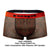 Papi UMPA050 Fashion Microflex Brazilian Trunks Color Orange Pixel Print