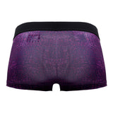 Papi UMPA050 Fashion Microflex Brazilian Trunks Color Purple Pixel Print