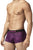 Papi UMPA050 Fashion Microflex Brazilian Trunks Color Purple Pixel Print