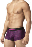 Papi UMPA050 Fashion Microflex Brazilian Trunks Color Purple Pixel Print