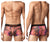 Papi UMPA050 Fashion Microflex Brazilian Trunks Color Sunset Multi Print