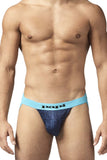 Papi UMPA051 Fashion Microflex Brazilian Jockstrap Color Blue Pixel Print