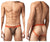 Papi UMPA051 Fashion Microflex Brazilian Jockstrap Color Orange Pixel Print