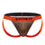 Papi UMPA051 Fashion Microflex Brazilian Jockstrap Color Orange Pixel Print