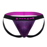 Papi UMPA051 Fashion Microflex Brazilian Jockstrap Color Purple Pixel Print