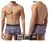 Papi UMPA076 2PK Microflex Brazilian Trunks Color Waves-Black