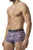 Papi UMPA076 2PK Microflex Brazilian Trunks Color Waves-Black