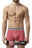 Papi UMPA080 2PK Microflex Brazilian Trunks Color Pink-Black