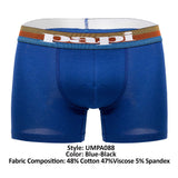 Papi UMPA088 2PK Microflex Brazilian Boxer Briefs Color Blue-Black