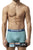 Papi UMPA088 2PK Microflex Brazilian Boxer Briefs Color Turquoise-Black