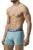 Papi UMPA088 2PK Microflex Brazilian Boxer Briefs Color Turquoise-Black