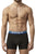 Papi UMPA088 2PK Microflex Brazilian Boxer Briefs Color Turquoise-Black