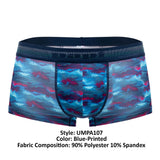 Papi UMPA107 2PK Microflex Performance Trunks Color Blue-Printed