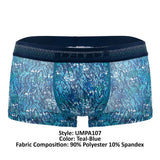 Papi UMPA107 2PK Microflex Performance Trunks Color Teal-Blue