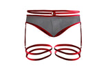 Pikante PIK 1082 Lujueria Garter Thongs Color Red