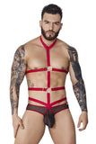 Pikante PIK 1084 Lips Harness Briefs Color Red