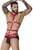 Pikante PIK 1084 Lips Harness Briefs Color Red