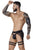 Pikante PIK 1085 Hard Garter Jockstrap Color Black