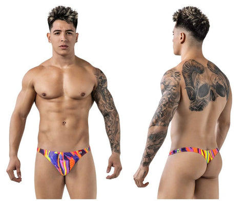 Pikante PIK 1829 Abstract Thongs Color Purple