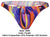 Pikante PIK 1829 Abstract Thongs Color Purple