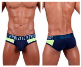 Private Structure BAUT4388 Athlete Mini Briefs Color Navy Ranger