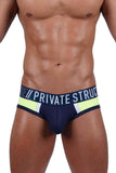 Private Structure BAUT4388 Athlete Mini Briefs Color Navy Ranger