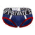 Private Structure BAUX4186 Athlete Mini Briefs Color Navy