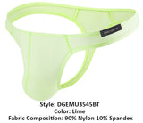 Private Structure DGEMU3545BT Desire Glaze Thong Color Lime