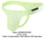 Private Structure DGEMU3545BT Desire Glaze Thong Color Lime