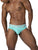 Private Structure EPUT4385 Pride 2PK Mid Waist Mini Briefs Color White-Green