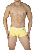 Private Structure EPUT4386 Pride 2PK Mid Waist Trunks Color Yellow-Blue