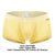 Private Structure EPUT4386 Pride 2PK Mid Waist Trunks Color Yellow-Blue