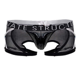 Private Structure LCUT4417 Alpha Low Waist Harness Trunks Color Black