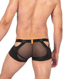 Private Structure LCUT4420 Alpha Low Waist Mesh Back Jockstrap Trunks Color Black