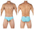 Private Structure PBUT4378 Bamboo Mid Waist Mini Briefs Color Bright Cyan