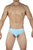 Private Structure PBUT4378 Bamboo Mid Waist Mini Briefs Color Bright Cyan