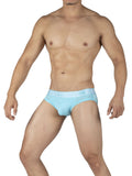 Private Structure PBUT4378 Bamboo Mid Waist Mini Briefs Color Bright Cyan