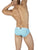 Private Structure PBUT4378 Bamboo Mid Waist Mini Briefs Color Bright Cyan