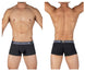 Private Structure PBUT4379 Bamboo Mid Waist Trunks Color Raven Black