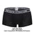 Private Structure PBUT4379 Bamboo Mid Waist Trunks Color Raven Black
